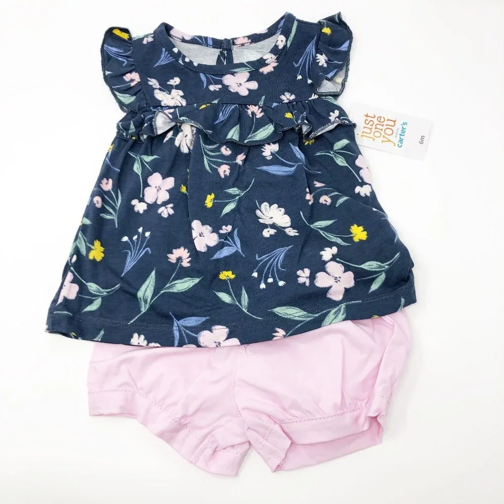 NWT‎ 6 Month Baby Girl Babies Girls Floral Set
